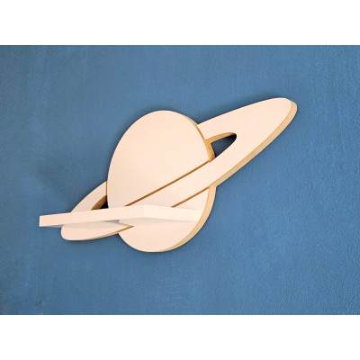 Półka planeta Saturn, motyw kosmimczny